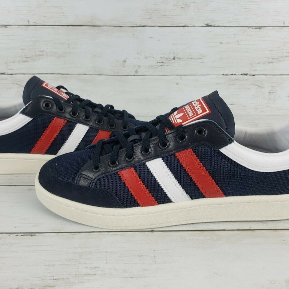 MENS ADIDAS NAVY AMERICANA LOW SUEDE NYLON Sneaker